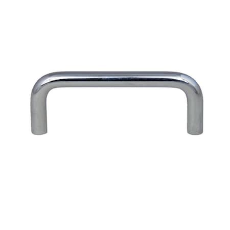 Crown 3-3/10" Wire Cabinet Pull with 3" Center to Center Polished Chrome Finish CHP353PC